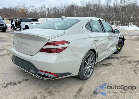 2025 Genesis G70 Base z USA, uszkodzony, nr VIN KMTG34SC9SU149489